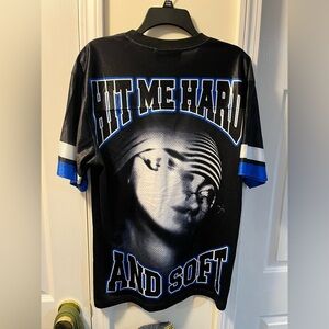 Billie Eilish Hit Me Hard and Soft Concert Tour Jersey Short Sleeve Black Small